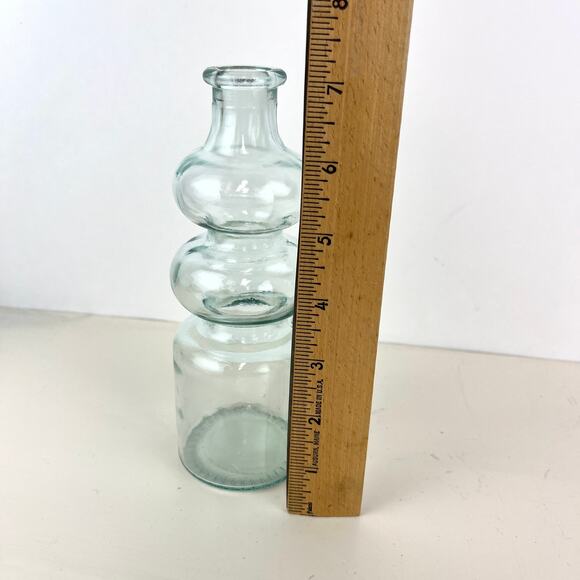 Abstract Glass Bottle Retro Groovy Vase Kitchenware Decor - Picture 5 of 5